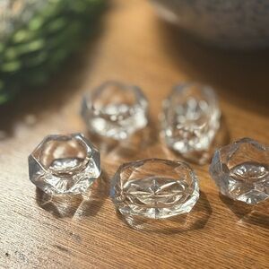 Elegant Crystal Salt Cellars